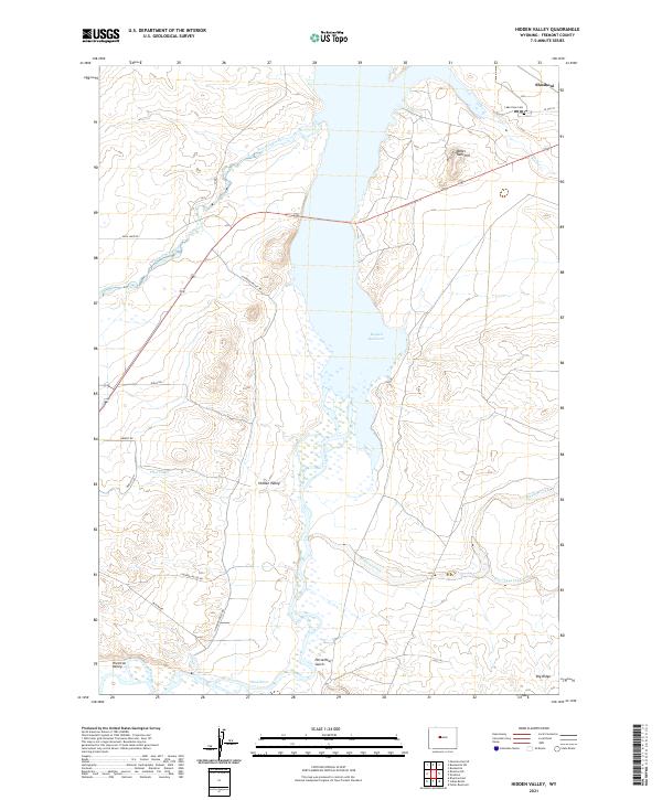 USGS Topographic Map – Hidden Valley