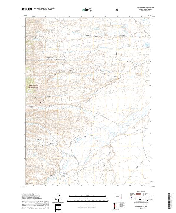 USGS Topographic Map – Hightower SW