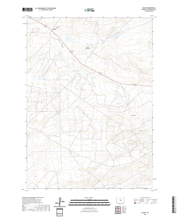 USGS Topographic Map – Hiland
