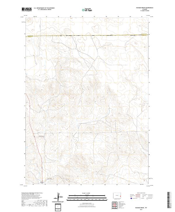 USGS Topographic Map – Hileman Draw