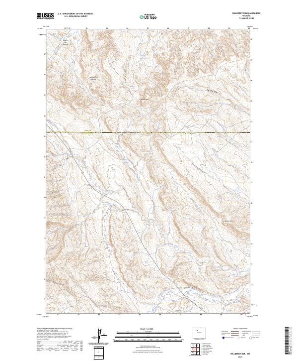 USGS Topographic Map – Hillberry Rim