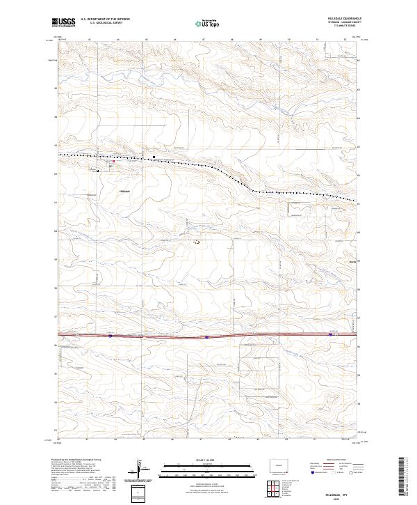 USGS Topographic Map – Hillsdale