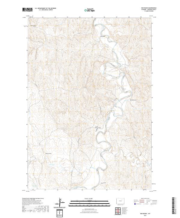 USGS Topographic Map – Hoe Ranch