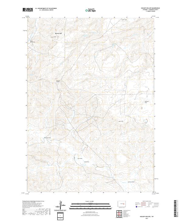 USGS Topographic Map – Holdup Hollow