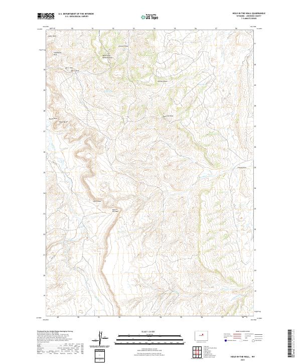 USGS Topographic Map – Hole-in-the-Wall