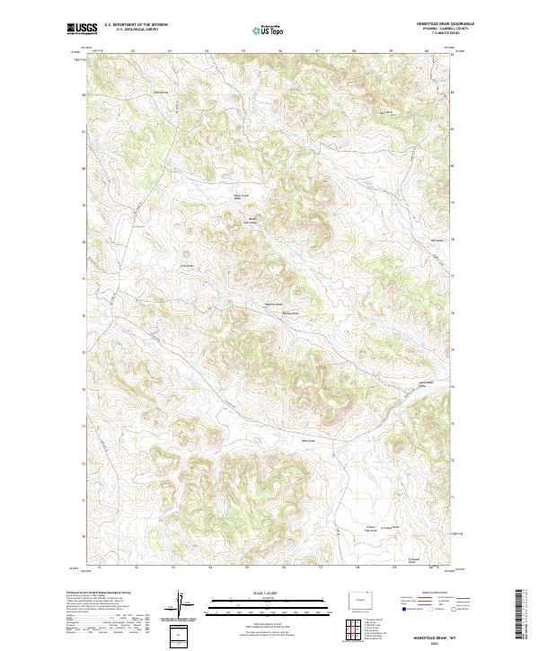 USGS Topographic Map – Homestead Draw