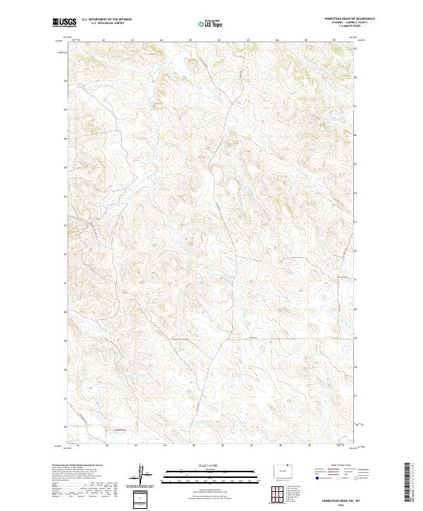 USGS Topographic Map – Homestead Draw SW