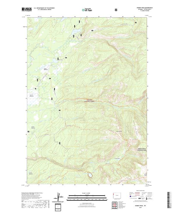 USGS Topographic Map – Hominy Peak