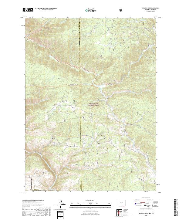 USGS Topographic Map – Horatio Rock
