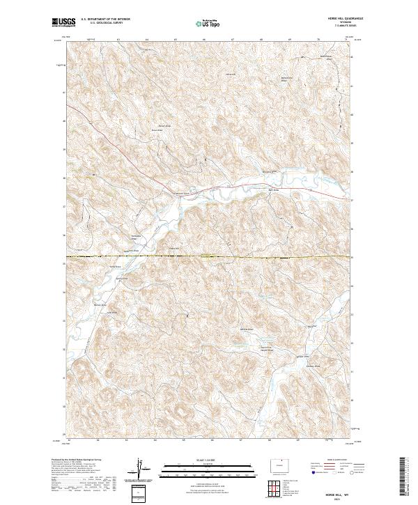 USGS Topographic Map – Horse Hill