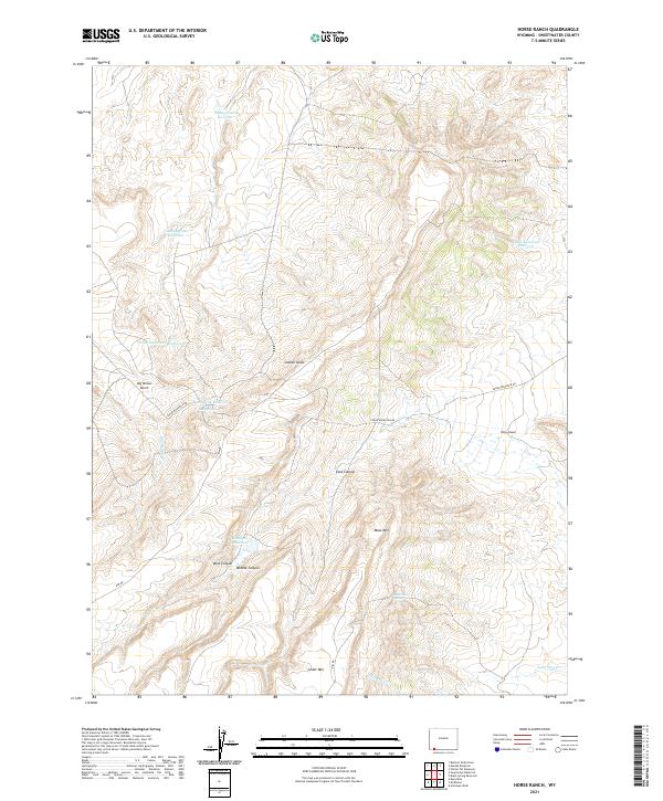 USGS Topographic Map – Horse Ranch