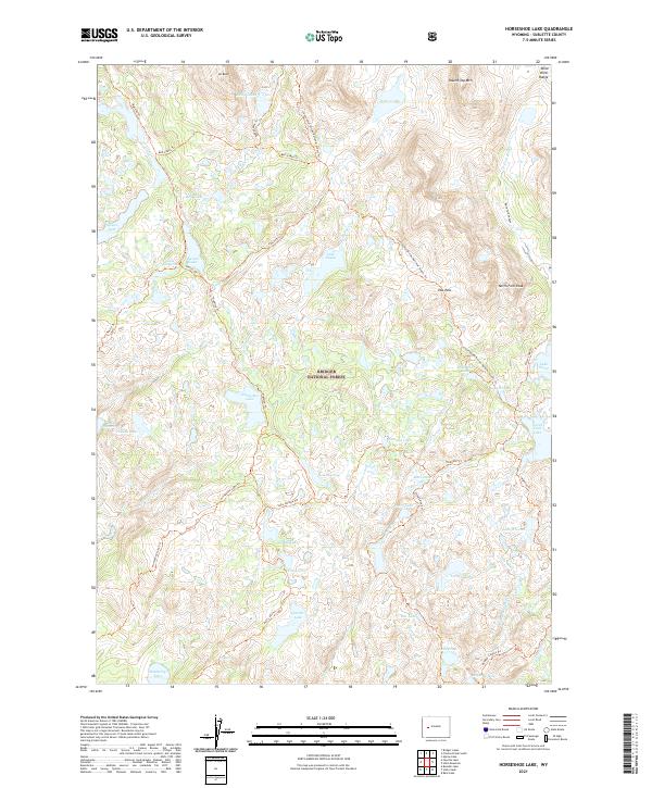 USGS Topographic Map – Horseshoe Lake