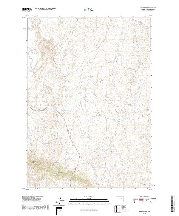 USGS Topographic Map – House Creek