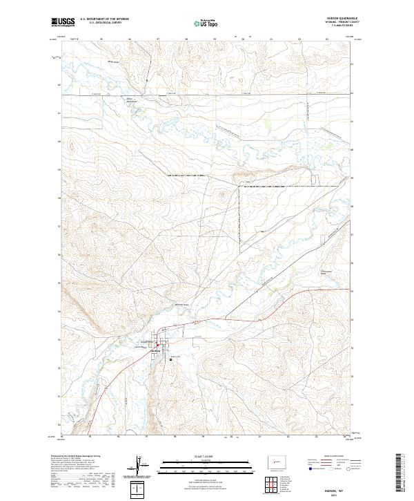 USGS Topographic Map – Hudson