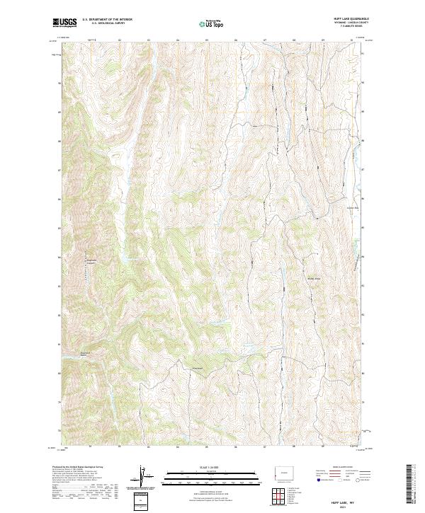 USGS Topographic Map – Huff Lake