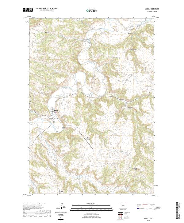 USGS Topographic Map – Hulett