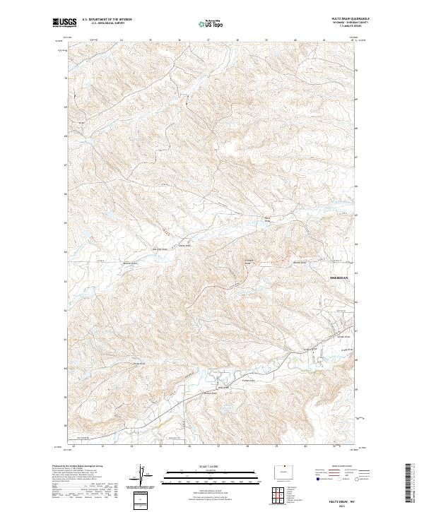 USGS Topographic Map – Hultz Draw