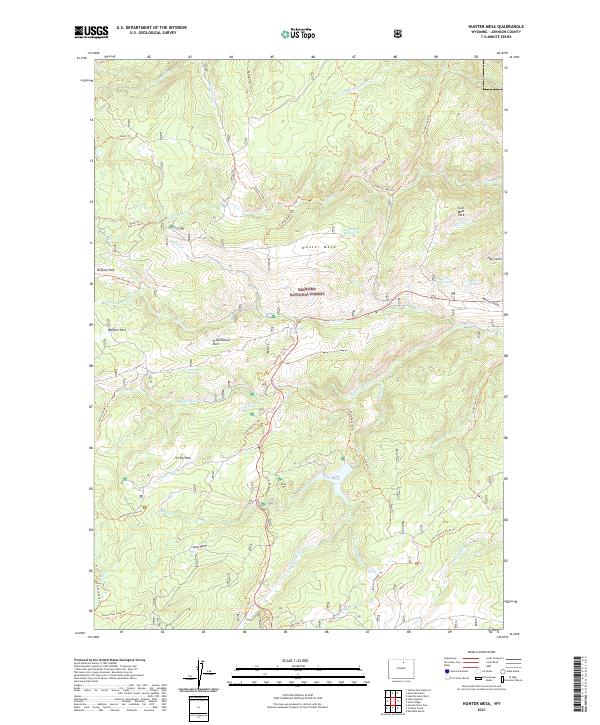USGS Topographic Map – Hunter Mesa