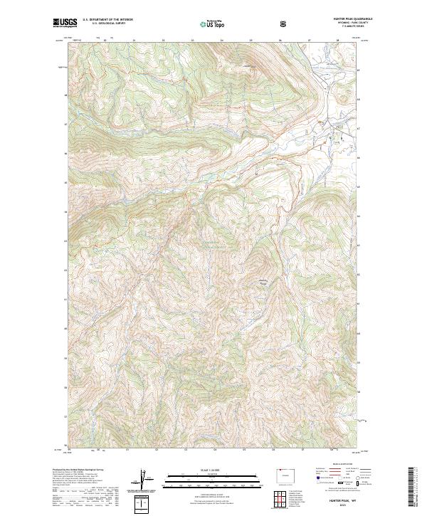 USGS Topographic Map – Hunter Peak