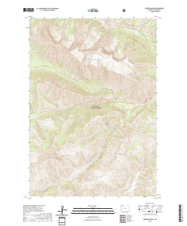 USGS Topographic Map – Hurricane Mesa