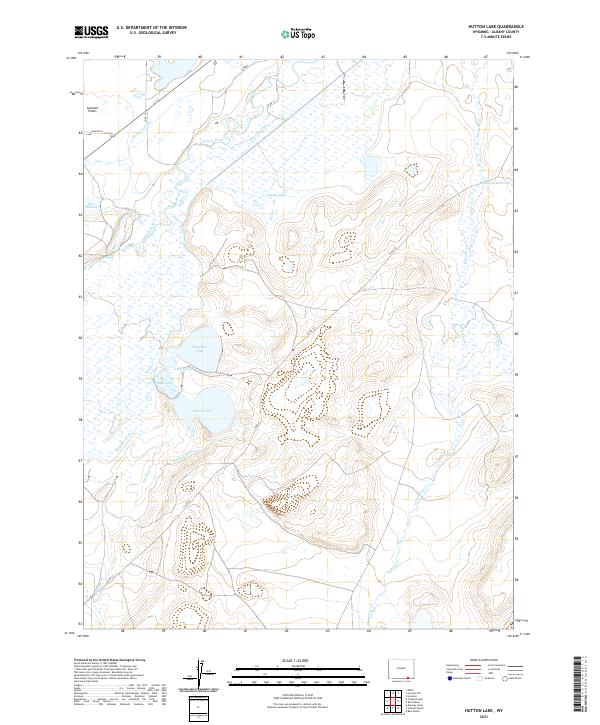 USGS Topographic Map – Hutton Lake