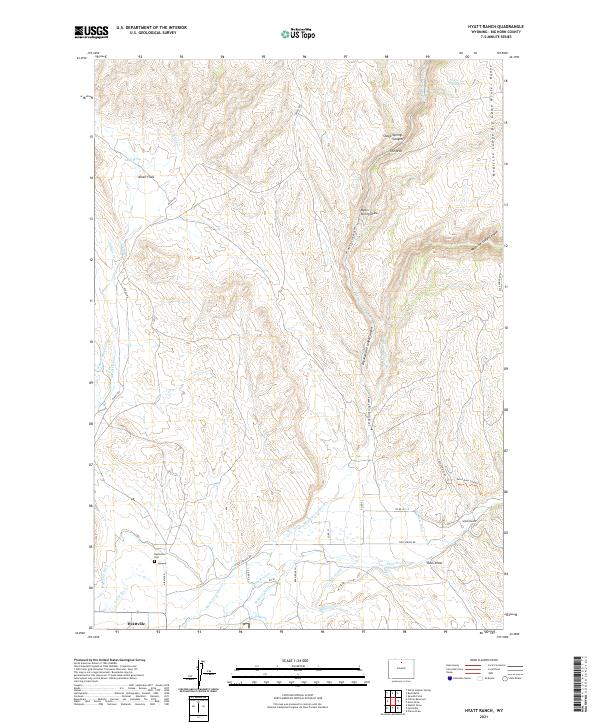 USGS Topographic Map – Hyatt Ranch