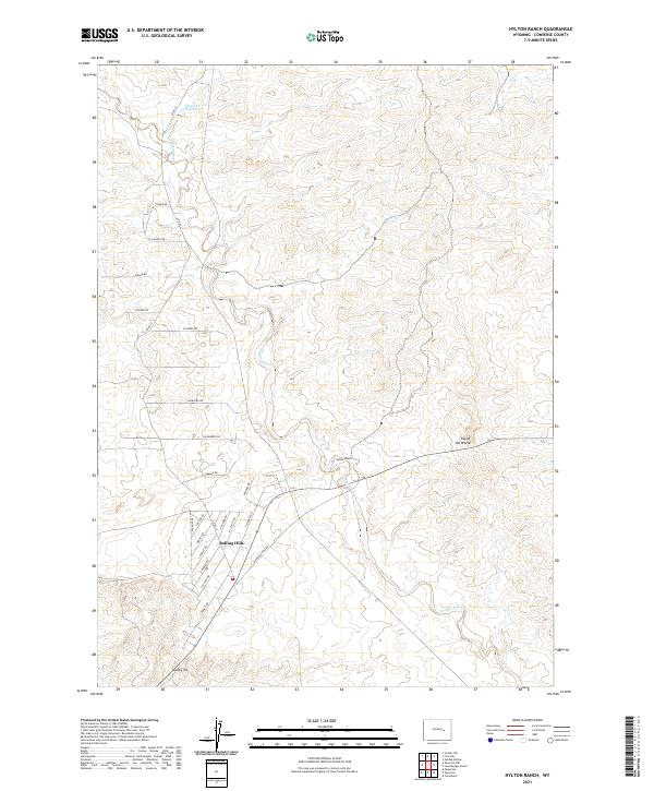 USGS Topographic Map – Hylton Ranch