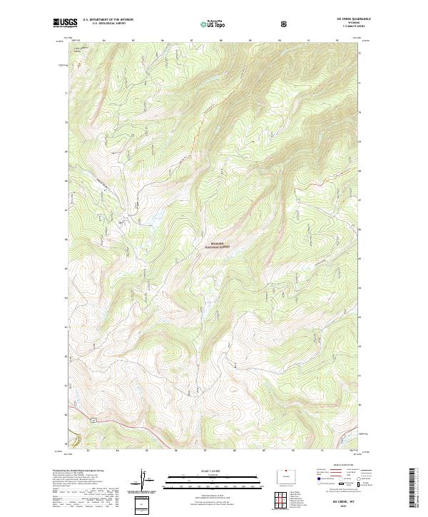 USGS Topographic Map – Ice Creek