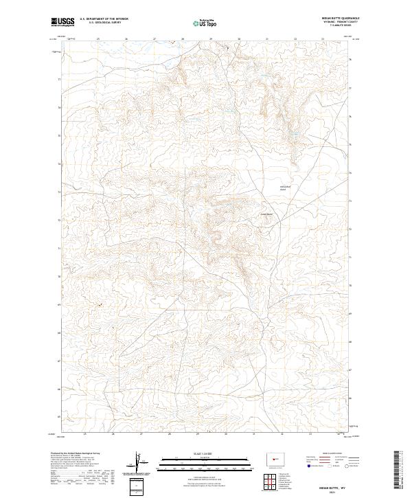 USGS Topographic Map – Indian Butte