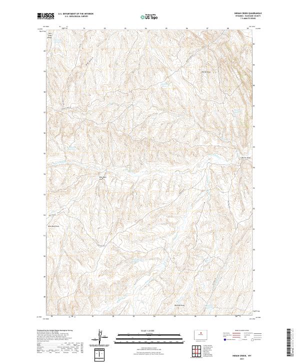 USGS Topographic Map – Indian Creek