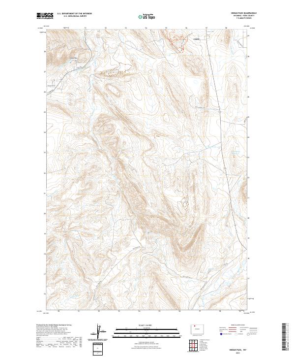 USGS Topographic Map – Indian Pass