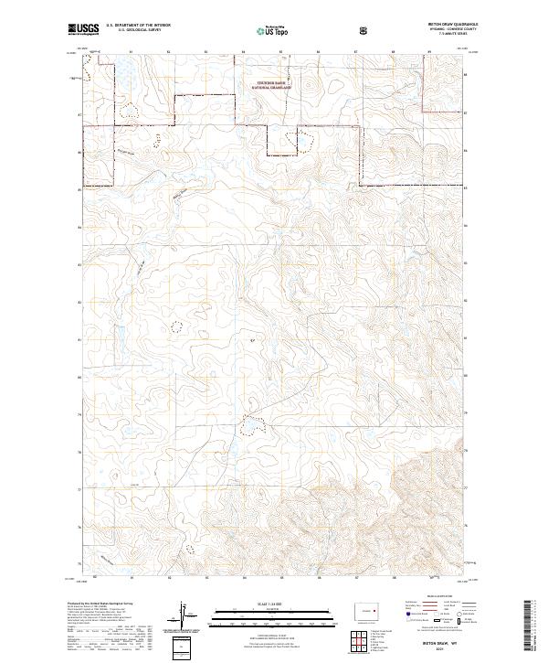 USGS Topographic Map – Ireton Draw