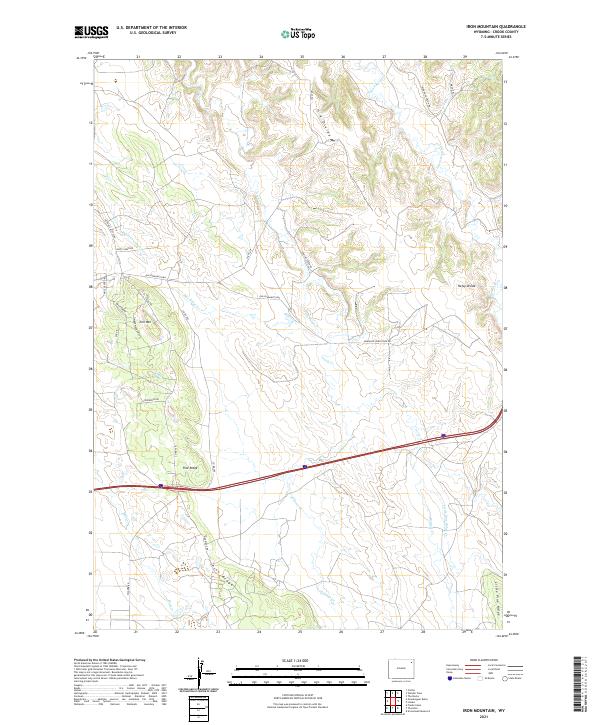 USGS Topographic Map – Iron Mountain