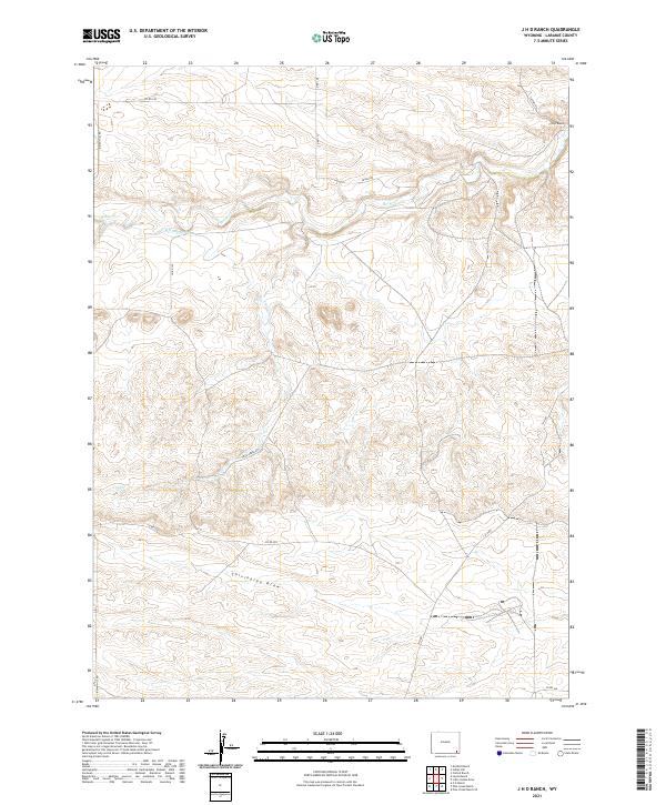 USGS Topographic Map – J H D Ranch