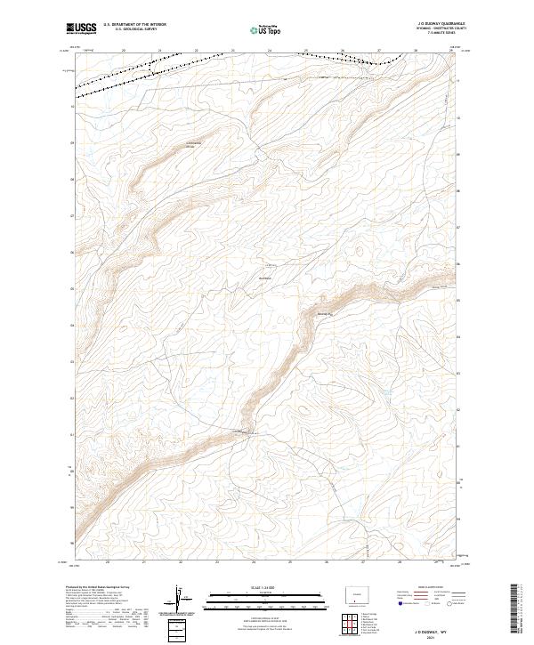 USGS Topographic Map – J O Dugway