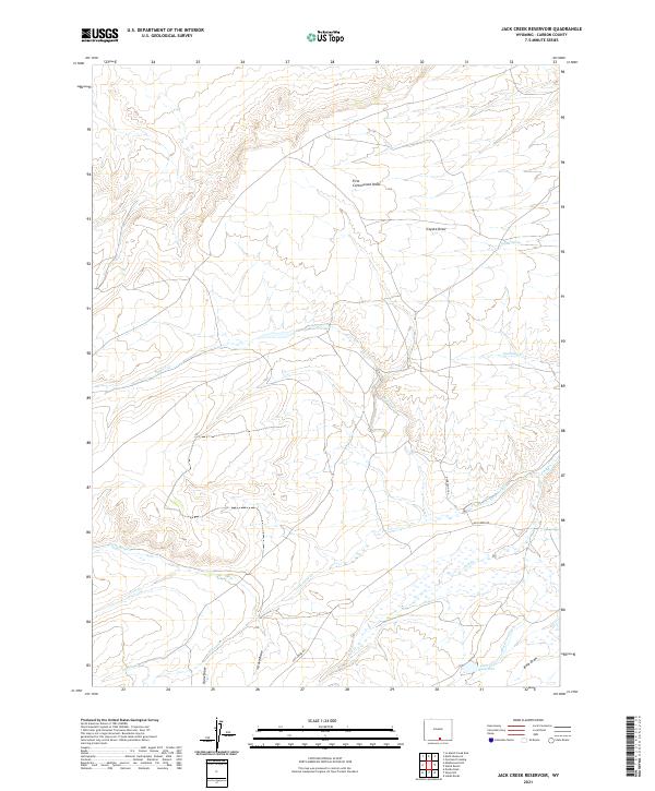 USGS Topographic Map – Jack Creek Reservoir