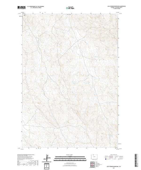 USGS Topographic Map – Jack Horner Reservoir