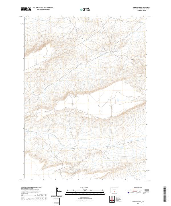USGS Topographic Map – Jawbone Ranch