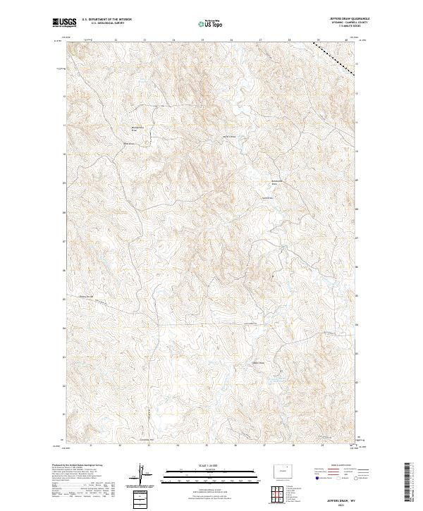 USGS Topographic Map – Jeffers Draw