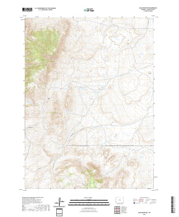 USGS Topographic Map – Jelm Mountain
