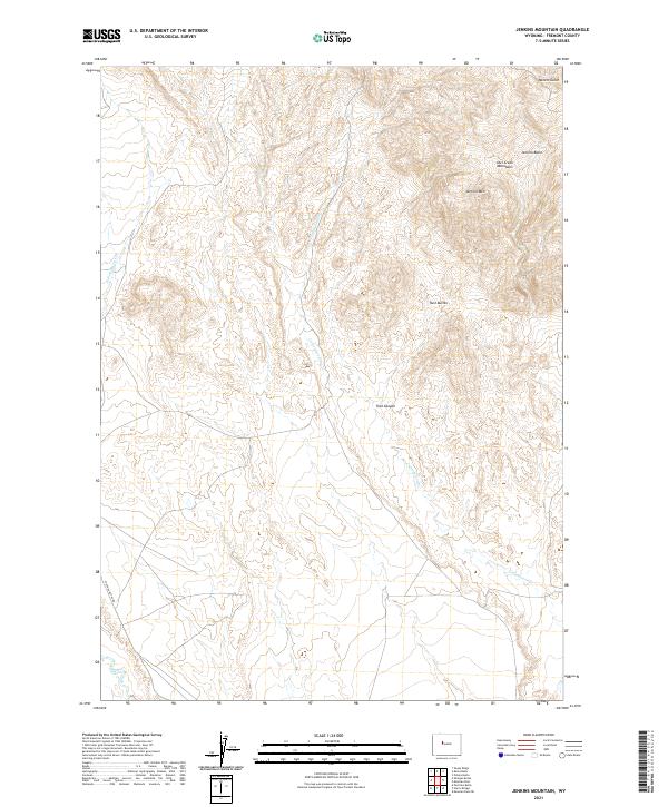 USGS Topographic Map – Jenkins Mountain