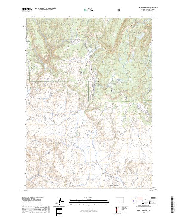 USGS Topographic Map – Jensen Meadows