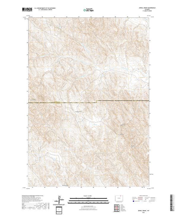 USGS Topographic Map – Jewell Draw