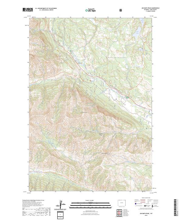 USGS Topographic Map – Jim Smith Peak