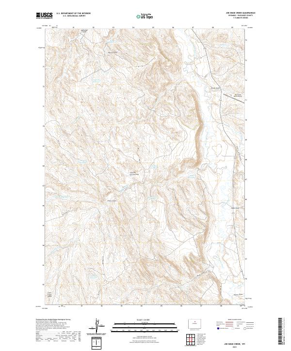 USGS Topographic Map – Joe Emge Creek