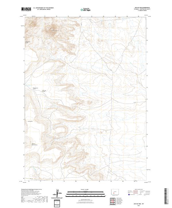 USGS Topographic Map – Joe Hay Rim