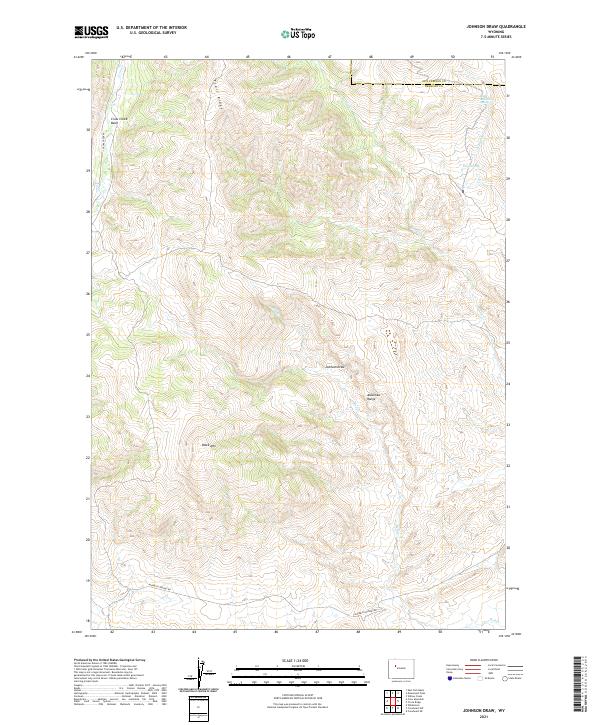 USGS Topographic Map – Johnson Draw