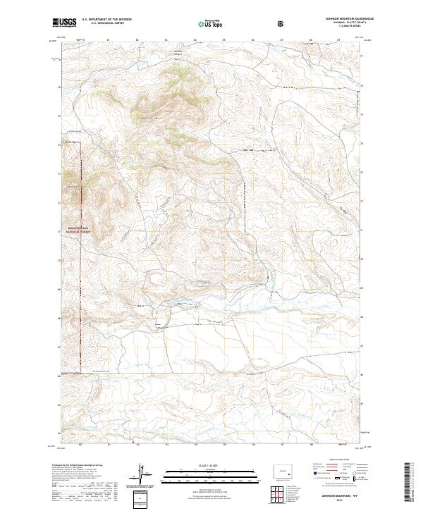 USGS Topographic Map – Johnson Mountain