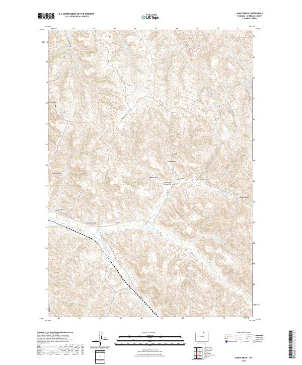 USGS Topographic Map – Jones Draw