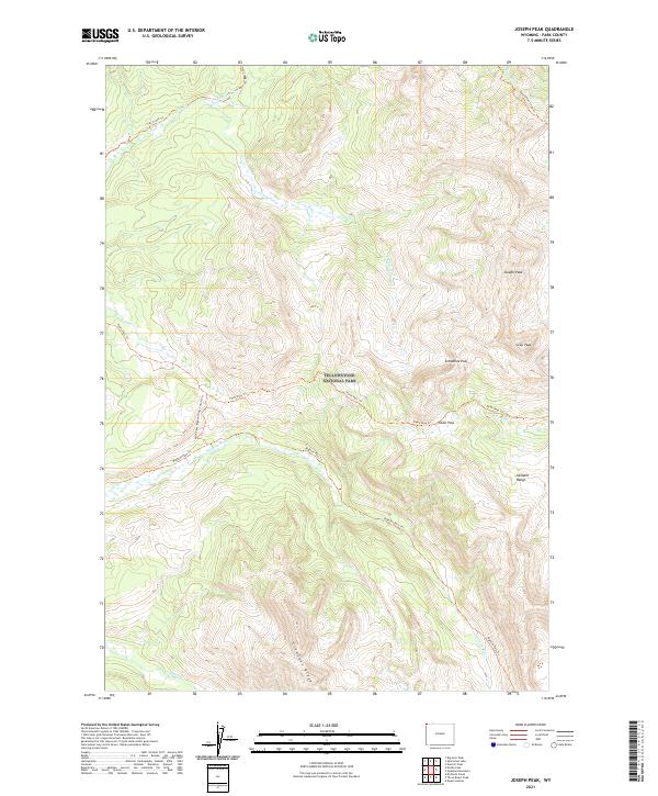 USGS Topographic Map – Joseph Peak